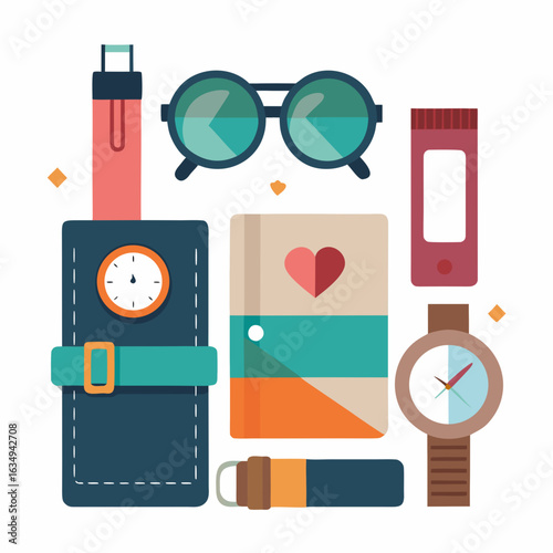 Boyfriend Essentials Vector Pack for Romantic Gift Design