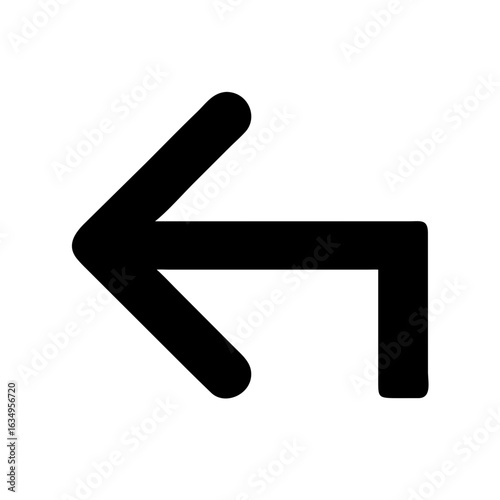 Back Arrow Icon - Navigation Return Symbol
