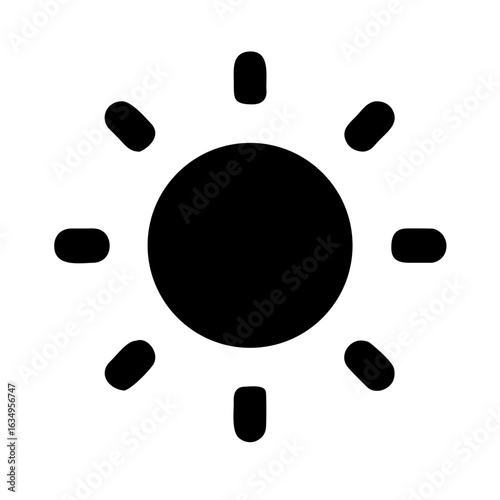 Brightness Icon Design for Screen and Display Settings