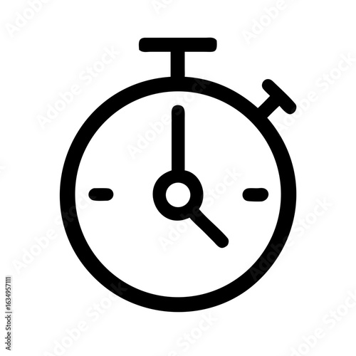 Timer Icon – Stopwatch Countdown Clock Measurement Vector Design