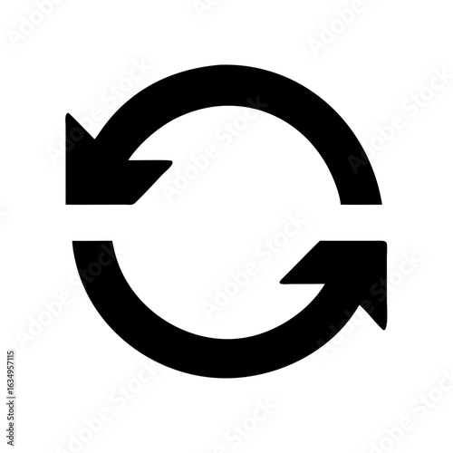Free Download Sync Icon – Synchronize Data Refresh Loop Arrow Vector Design - GFXLoad
