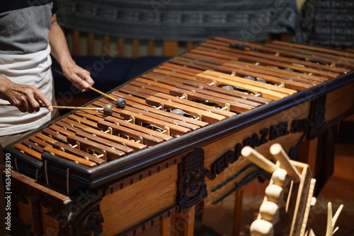 Wall Mural he marimba, a large, xylophone-like instrument, is Guatemala's national symbol and a deeply cherished part of its culture