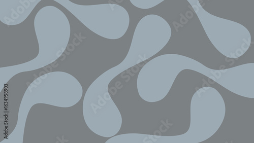 Canvastavla Cool blue abstract blob background