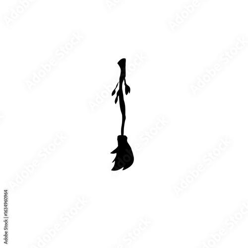 Halloween Broom Silhouette