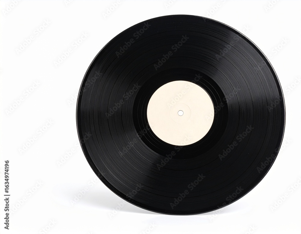 Obraz premium A vintage vinyl record set against a transparent background.