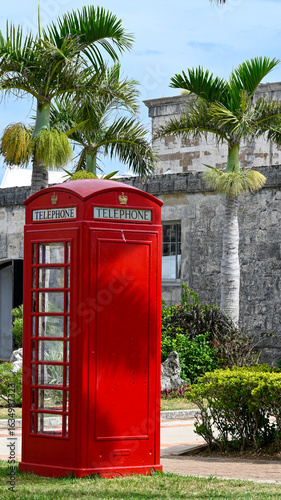 British telephone box in Bermuda