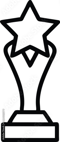 Winner Trophy Outline Icon