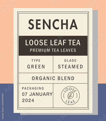 Vintage coffee label with roasted beans illustration, classic typography, and retro textures. Perfect for coffee packaging, tags, or sticker design.