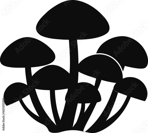 mushrooms on a white background