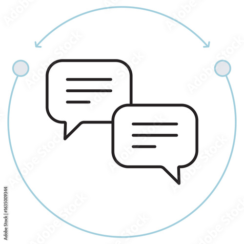 Chat Icon, Instant Talk, Instant Talk, vector