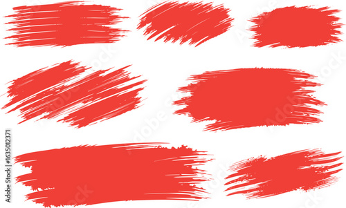 Colorful paint brush strokes. Editable vector Set of colorful brush strokes, lines, Brush stain. Grungy brushes collection. Vector black paint brush. Rectangle brush collection. permanent marker pen