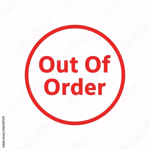 Free Download Out Of Order sign printable - GFXLoad