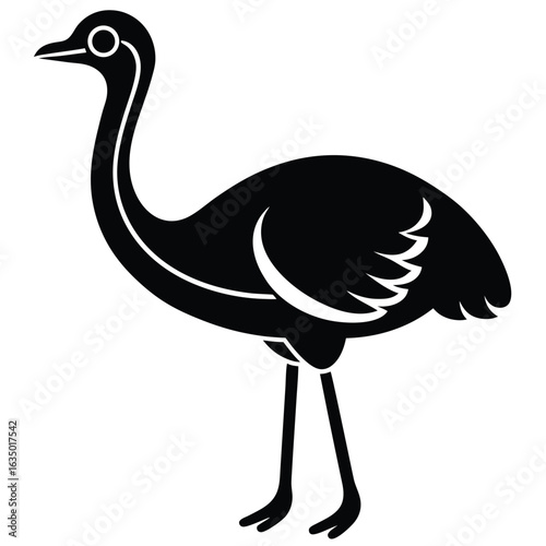 ostrich vector icon