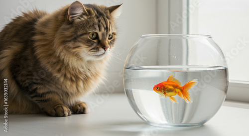 cat and fish