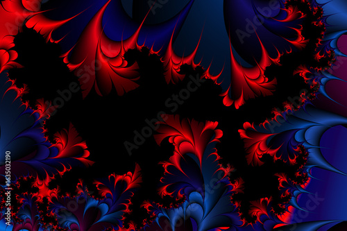 abstract colorful background. Fractal pattern J. Geometric mosaic. Textured, shiny, ornamemental ...