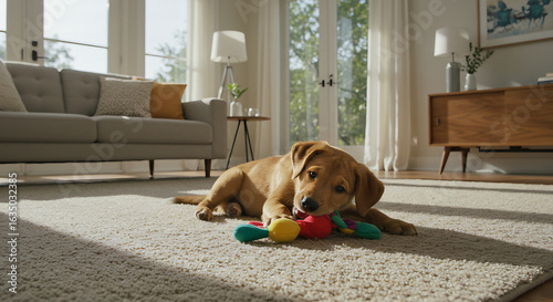 dog sitting on the floor
