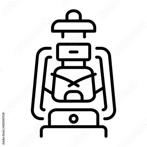 A line style icon showing kerosene lamp 