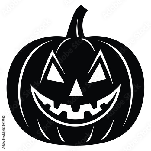jack o lantern with sinister grin