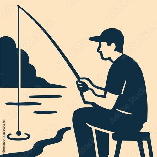 illustration fishing vector minimalism
Vector illustration minimalism