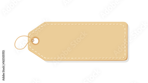 Blank beige tag label price design sale product gift promotion advertisement