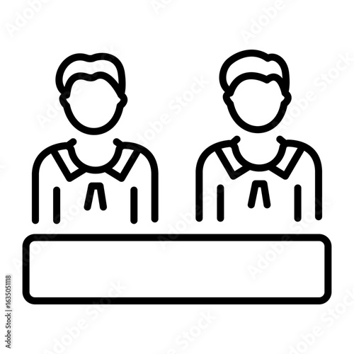 A linear style icon representing board directors