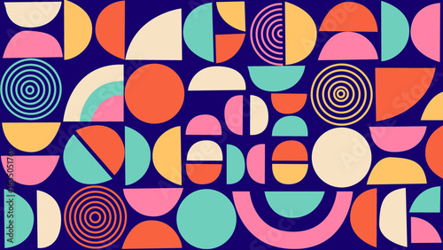 Funky retro design background