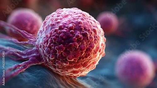 Professional Medical Illustration of Bladder Cancer Diagnosis and Treatment Options