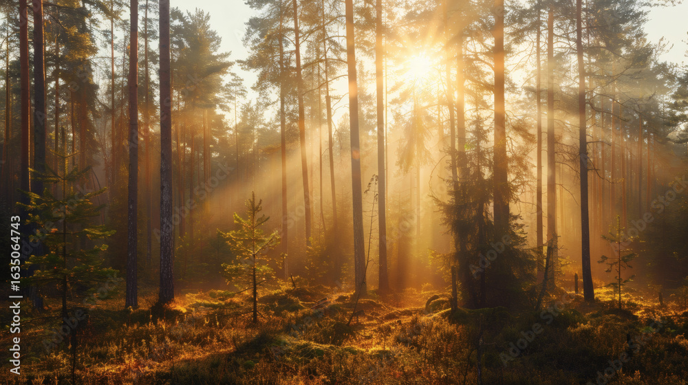 Fototapeta premium Misty Forest