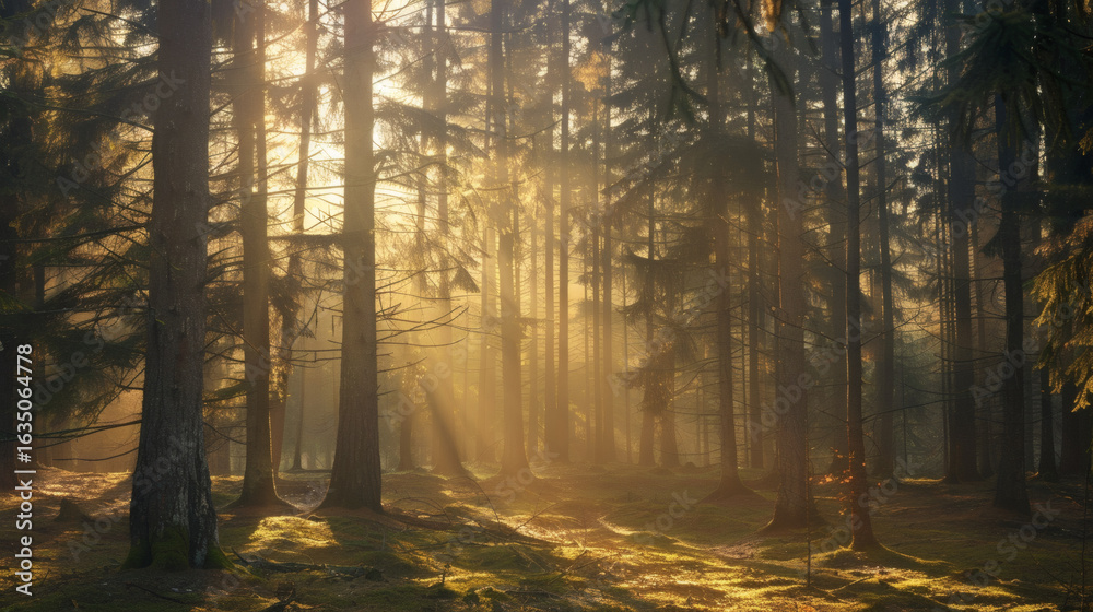 Obraz premium Misty Forest