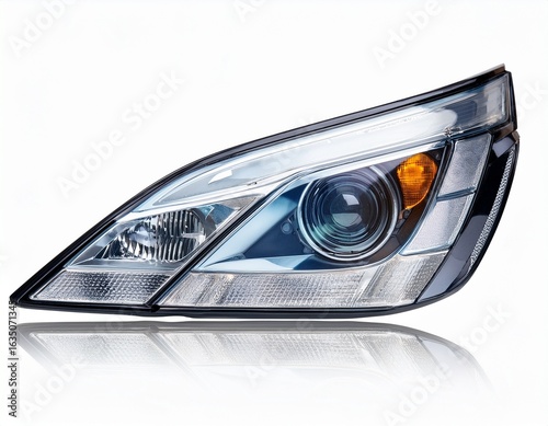 Wallpaper Mural modern car headlight isolated on white background Torontodigital.ca