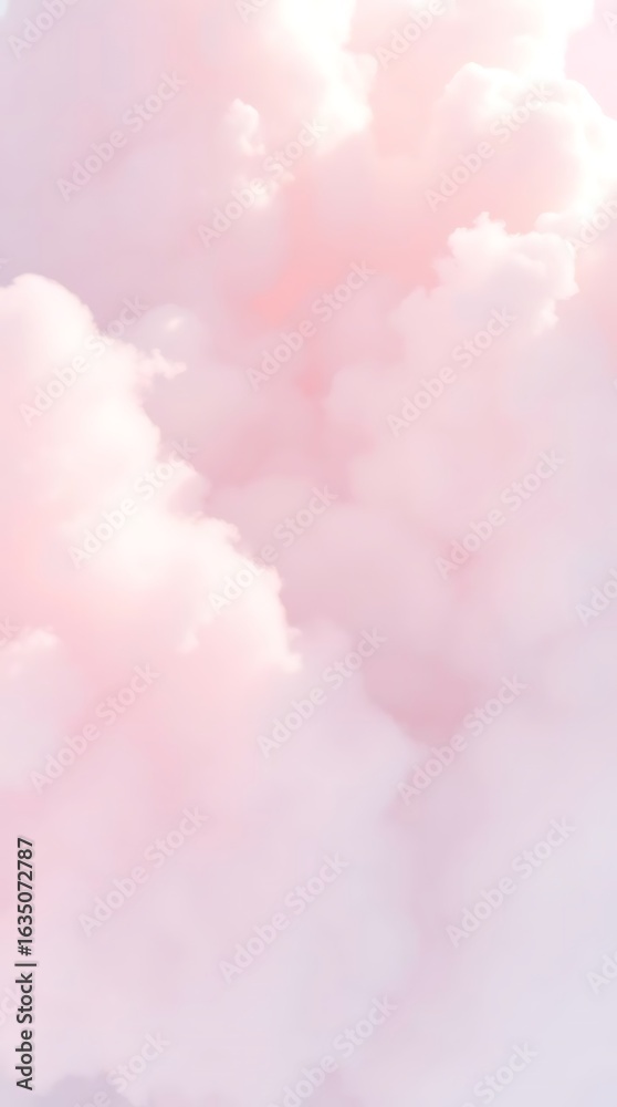 Fototapeta premium Beautiful fluffy cloud background with pastel color nature abstract background.