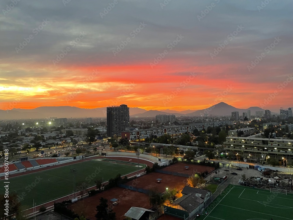 Fototapeta premium cielo ardiente