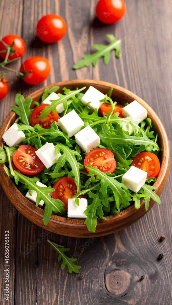 Fresh salad in a wooden bowl (2) Fresh salad in a wooden bowl (2)