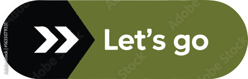 Let s go arrow button with forward movement symbol