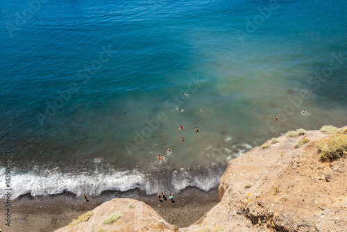 Foto Costa atlántica en Tenerife con bañistas