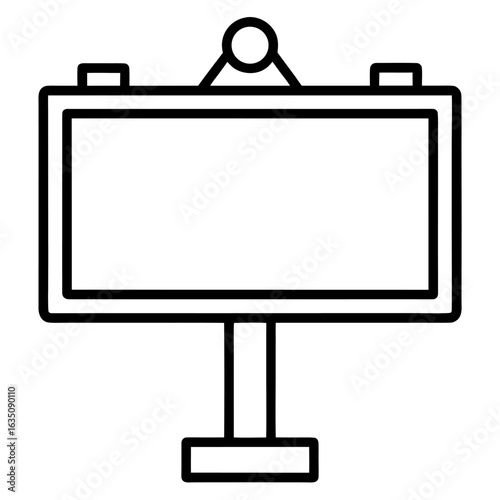 blank advertising billboard