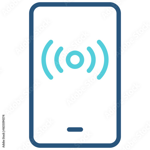 Streaming Outline Color Icon