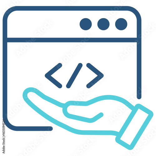 Code Outline Color Icon