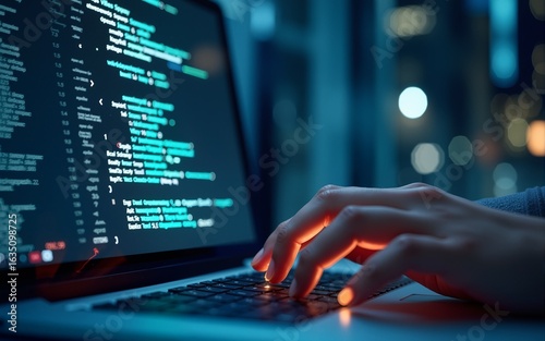 Programmer developer typing script source languages coding symbols  icon development project data programming software engineering IT technologies computer. 3d rendering. High quality