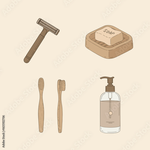 Low-Waste Bath Icons