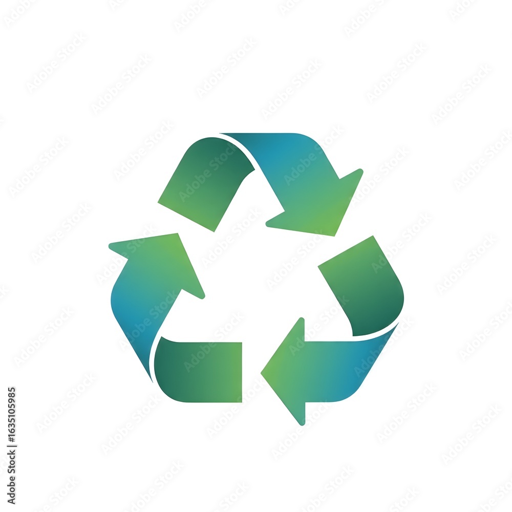 Obraz premium green recycle symbol
