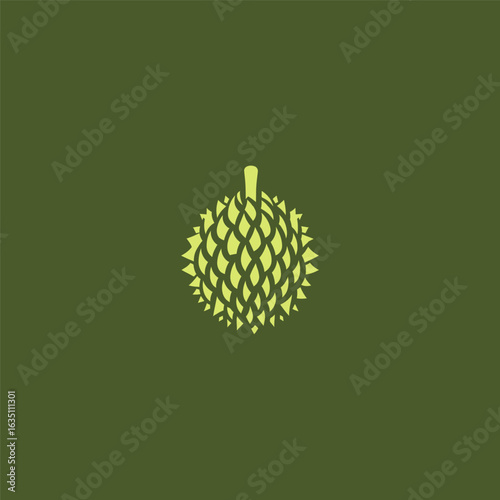 Durian logo in fresh and bold illustrative style.
