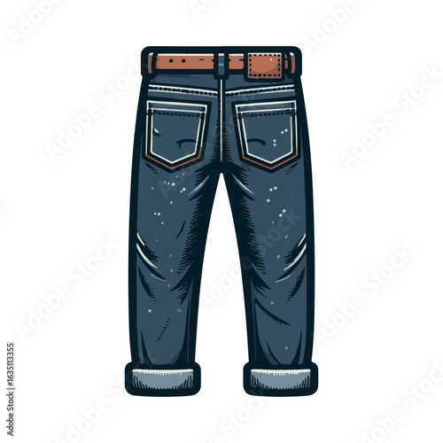 
jeans illustration design