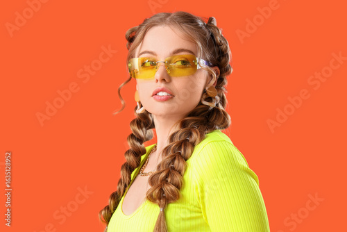 Beautiful young woman with ...