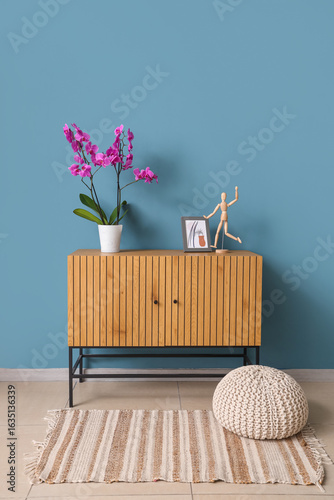 Orchid flower with frame an...