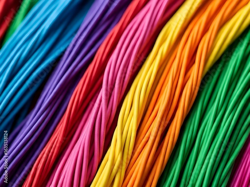 Colorful Computer Electrical Cable and Wire, Data Transfer Network