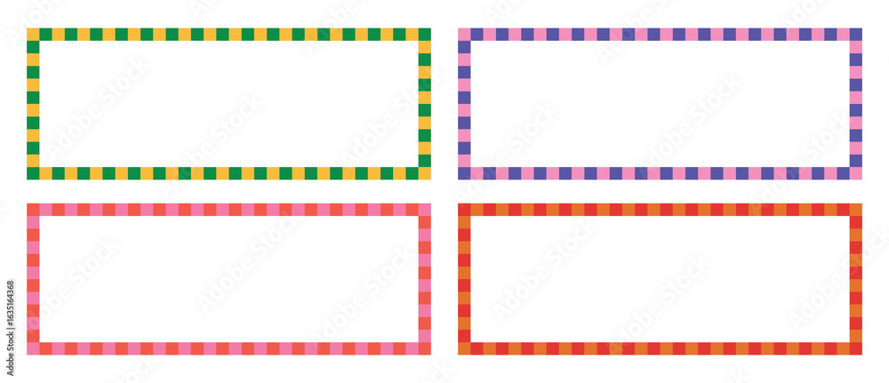 Obraz premium Design set line strip frame unique design isolated