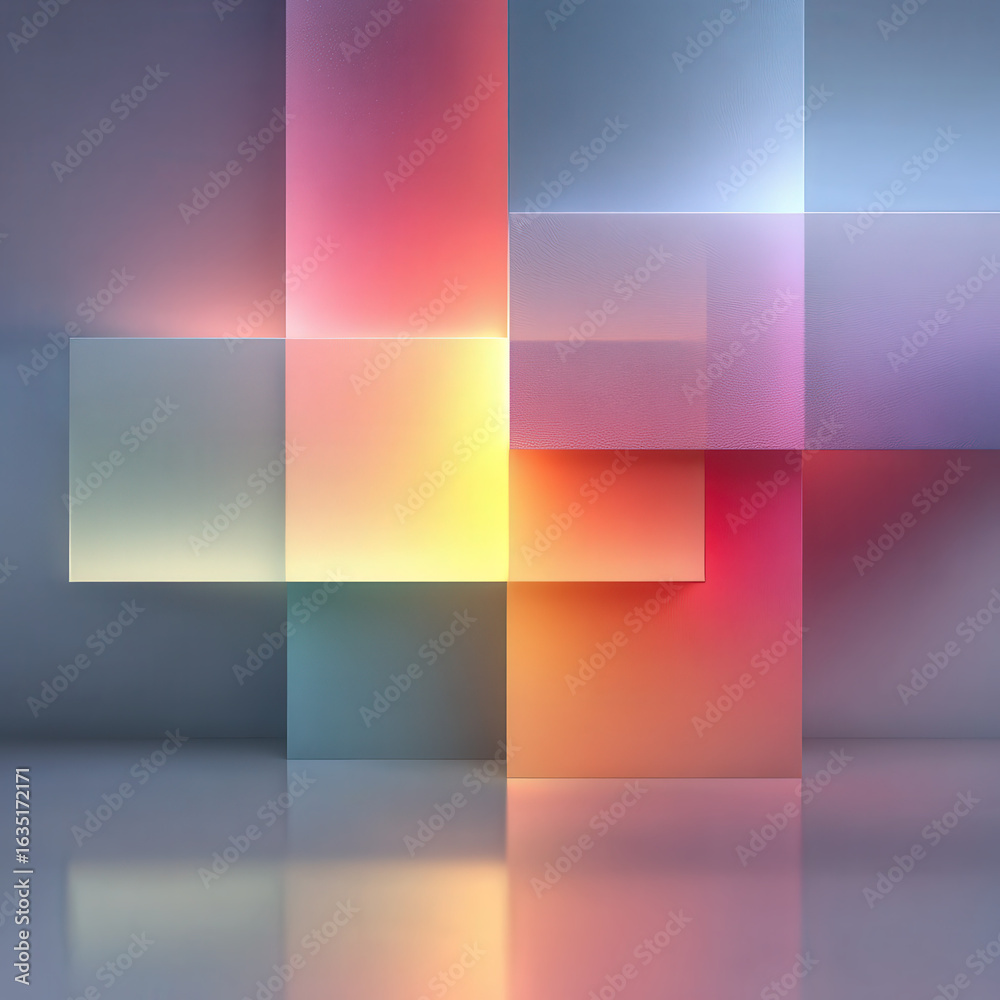 Fototapeta premium Vibrant Abstract Light Composition