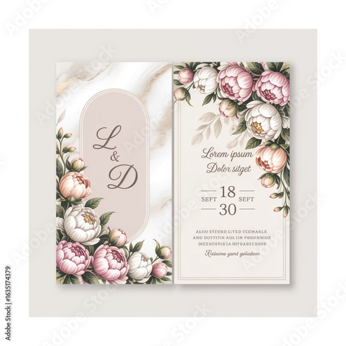 A beautiful  invitation card template