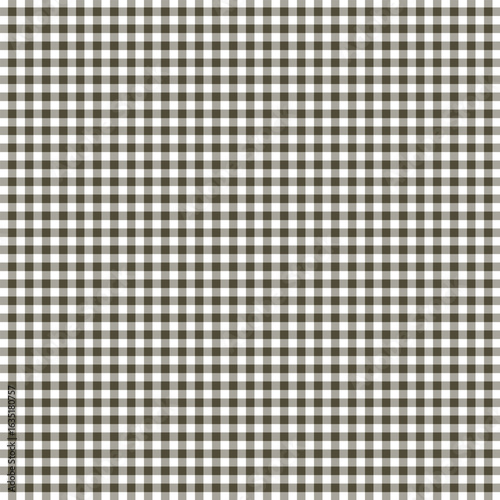 Dark Brown and White Gingham Pattern - Classic Checkered Background